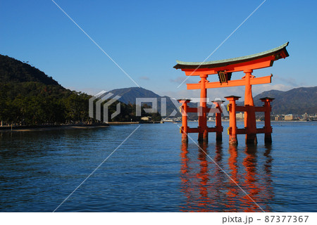 安芸の宮島 大鳥居 安芸の宮島 大鳥居 87377367