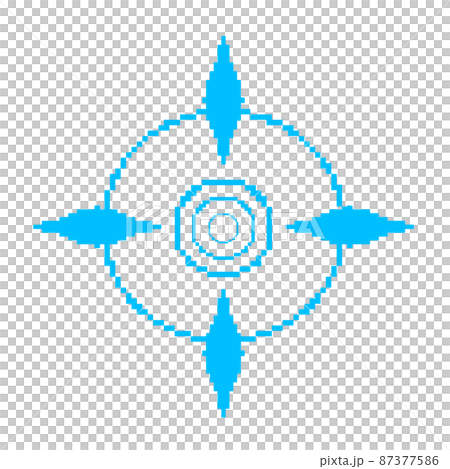 ドット絵のスコープ(水色) ドット絵のスコープ(水色) 87377586
