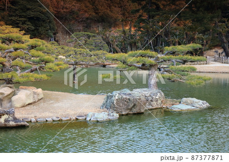 栗林公園 涵翠池 香川県高松市 栗林公園 涵翠池 香川県高松市 87377871