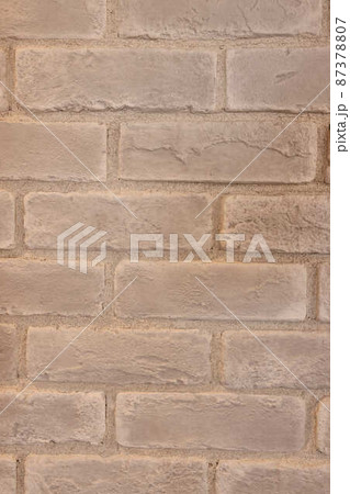 レンガ背景素材　テクスチャ　レトロ　ビンテージ 87378807