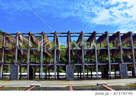 沖縄県うるま市の流下式塩田 87379740