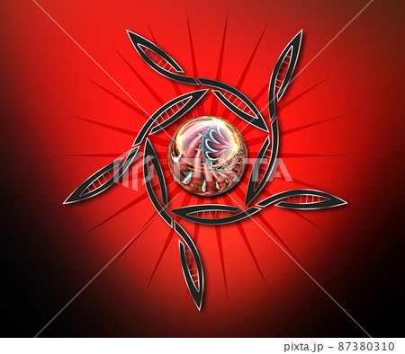 3D rendering combo creative colorful graphics artwork 87380310