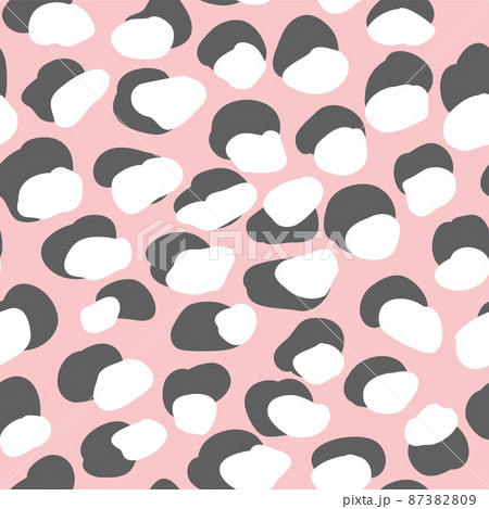 Leopard seamless pattern set. Animal skint print. Vector cool jaguar abstract design fabric 87382809