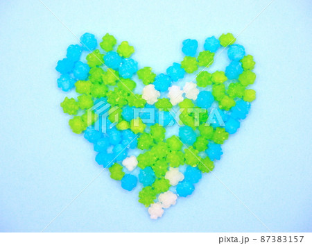 こんぺいとうの水色イメージ こんぺいとうの水色イメージ 87383157