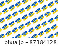 Ukraine flag hand painted pattern 87384128