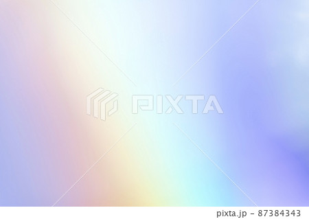 ブルー系レインボーカラーイメージ 背景素材 の写真素材