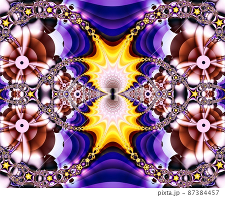 Computer generated abstract colorful fractal artwork 87384457