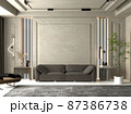 3d rendering of mock up interior design with sofa 87386738