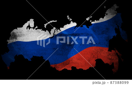 ロシア　地図　イラスト素材 87388099
