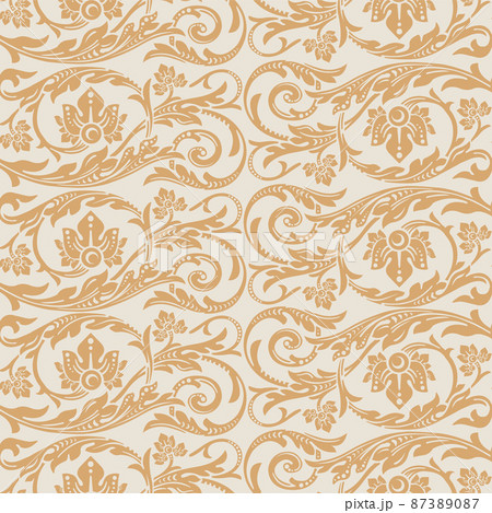 Seamless pattern in ivory beige ang gold yellow 87389087