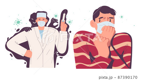 Patient is afraid of vaccination, the doctor seems dangerous to him Patient is afraid of vaccination, the doctor seems dangerous to him 87390170