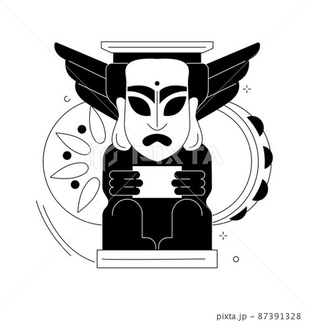 Indigenous religion abstract concept vector illustration. Indigenous religion abstract concept vector illustration. 87391328