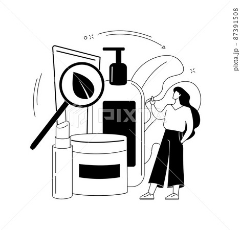 Organic cosmetics abstract concept vector illustration. Organic cosmetics abstract concept vector illustration. 87391508