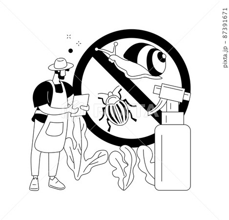 Garden pests abstract concept vector illustration. Garden pests abstract concept vector illustration. 87391671