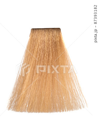 dyed hair curls isolated 87393182