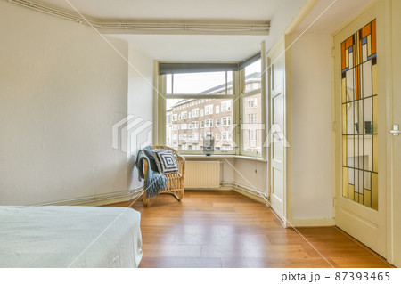 A room with a bed, and unusual maza and cheat doors A room with a bed, and unusual maza and cheat doors 87393465