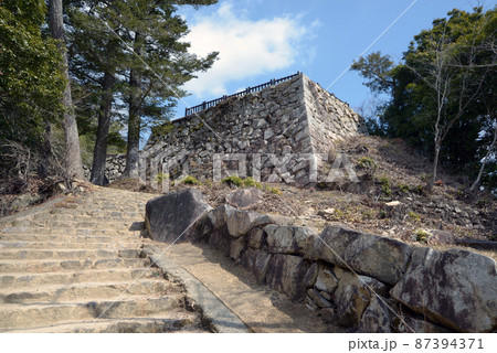 備中松山城　中太鼓櫓跡　岡山県高梁市 87394371