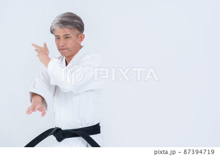 空手師範の男性 空手師範の男性 87394719