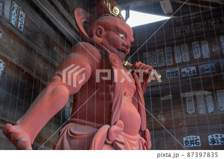 岩殿観音　正法寺　仁王像　仁王門　東松山市　 87397835