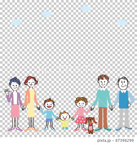 牽手的三代家族,大空,一笑 牽手的三代家族,大空,一笑 87398299