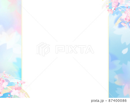 さわやかな桜の背景 87400086