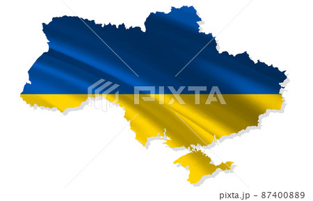 ウクライナ　 国旗　シルク　アイコン