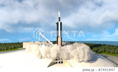 ロケット発射台 87401947