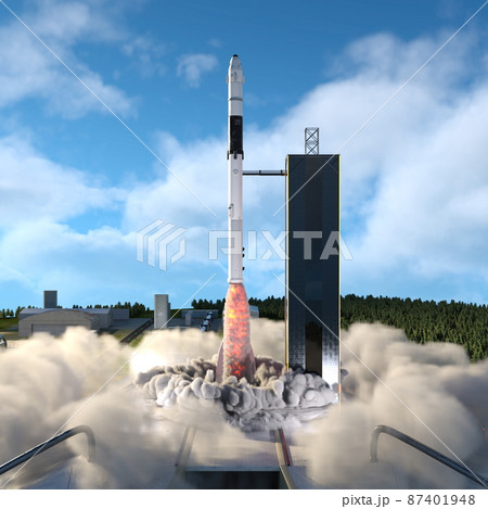 ロケット発射台 87401948