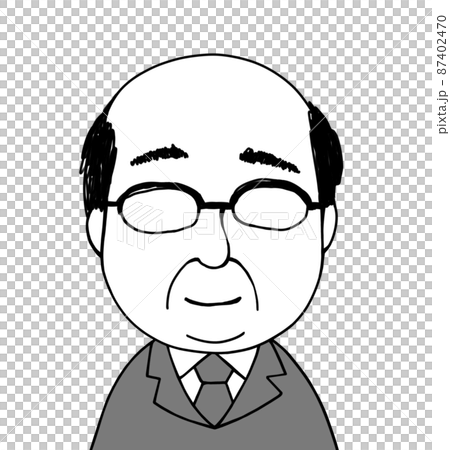 一個微笑的叔叔的插圖 一個微笑的叔叔的插圖 87402470