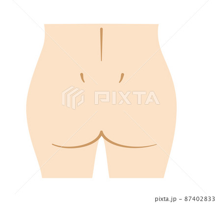 美容　お尻のイラスト 87402833