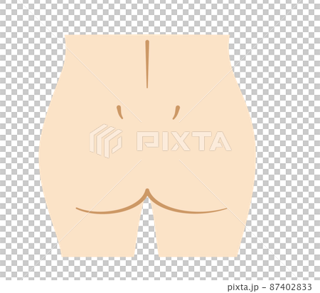 美容　お尻のイラスト 87402833