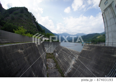 広瀬ダムの洪水吐 広瀬ダムの洪水吐 87403193