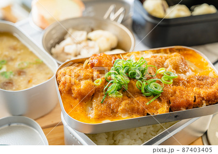 メスティンで作ったカツ丼 87403405