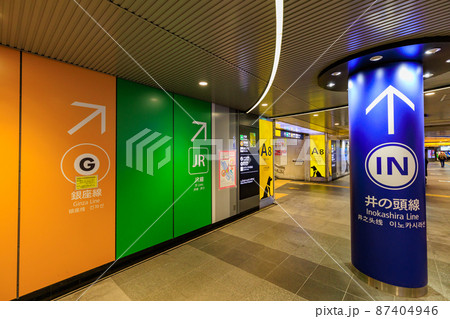 東京都 渋谷駅の地下通路 東京都 渋谷駅の地下通路 87404946