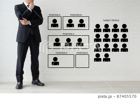ビジネスイメージ―人員配置 87405570