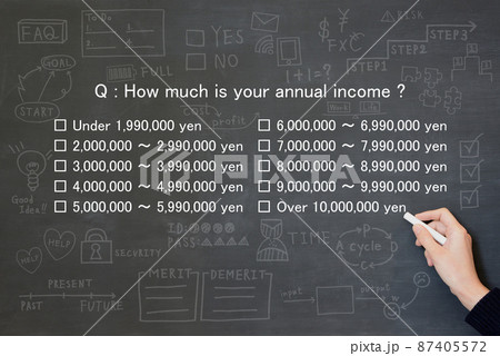 年収に関する疑問・質問イメージ 年収に関する疑問・質問イメージ 87405572