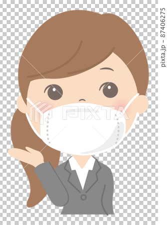 戴著口罩的女士(OL /商務/求職) 戴著口罩的女士(OL /商務/求職) 87406275