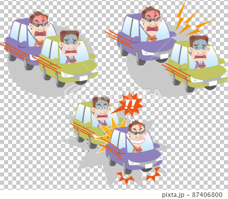 交通安全<あおり運転(ビジネスマン)> 交通安全<あおり運転(ビジネスマン)> 87406800