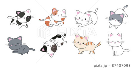 Cat design on white background vector illustration 87407093