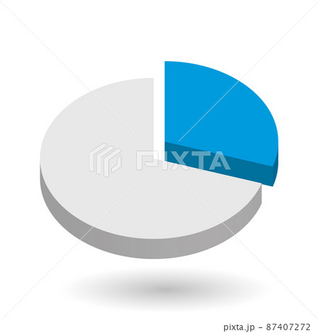 Pie chart vector design element 87407272