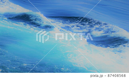 渦の花　ストリーム・エネルギーのイメージ　素材　背景 87408568