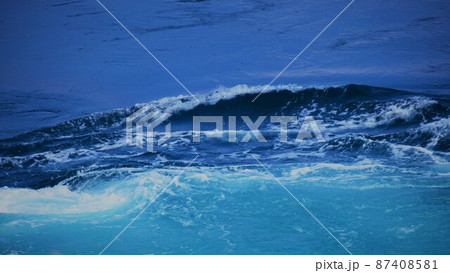 渦の花　ストリーム・エネルギーのイメージ　素材　背景 87408581