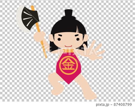 ポーズをとる金太郎のイラスト 87408799