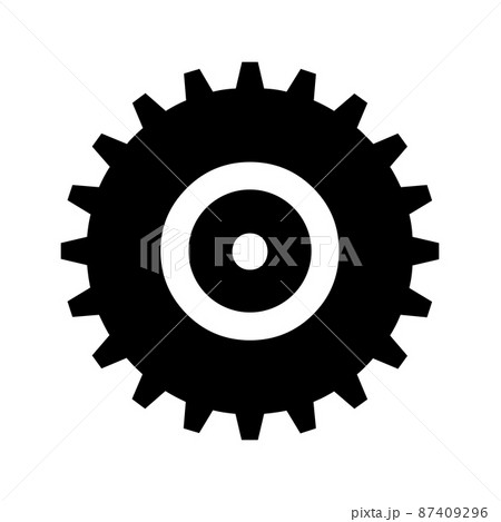 Single silhouette cogwheels mechanism automation clockwork icon Single silhouette cogwheels mechanism automation clockwork icon 87409296
