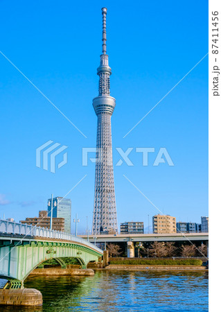 東京スカイツリーと言問橋 東京スカイツリーと言問橋 87411456