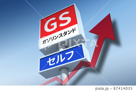 ガソリンスタンドイメージ ガソリンスタンドイメージ 87414035