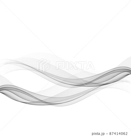 Abstract Smoke Background Vector business Smoke Gray Transparent Wave 87414062