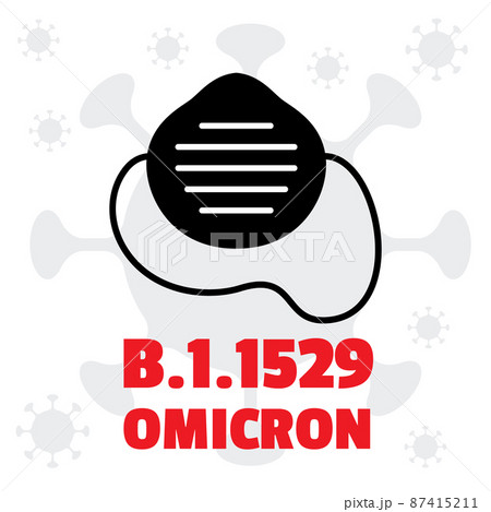 B.1.1529 Omicron Virus Icons 87415211
