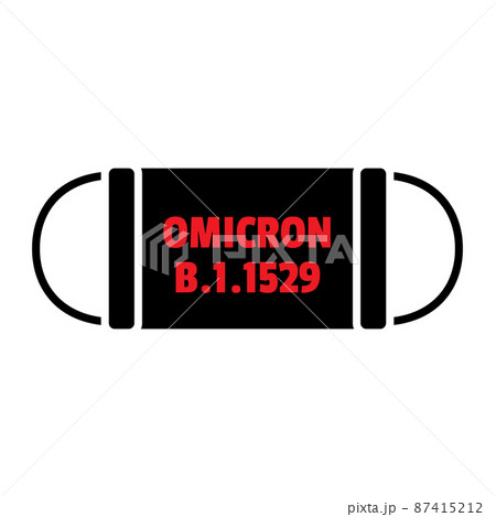B.1.1529 Omicron Virus Icons 87415212