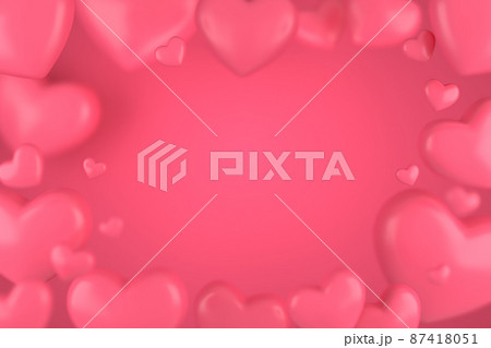 Valentine's Day and Mother's Day greeting card, 3D rendering of celebrations on special days. Valentine's Day and Mother's Day greeting card, 3D rendering of celebrations on special days. 87418051